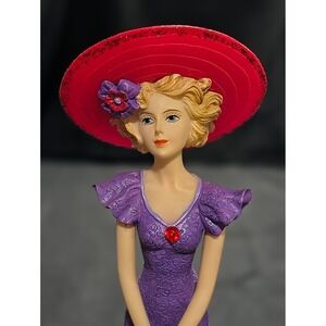 Tuesdays hat‎ sets off your face Lady Figurine Hats of the Week Red Hat